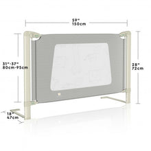 Load image into Gallery viewer, Bed Rail Guard for Toddlers Kid with Adjustable Height and Safety Lock-59 inch