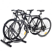 Load image into Gallery viewer, Bike Stand Cycling Rack Floor Storage Organizer for 2-Bicycle