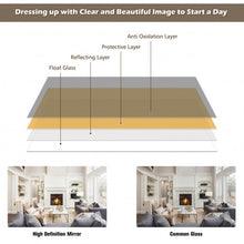 Load image into Gallery viewer, Full Length Metal Door Mirror with Adjustable Hook-Coffee