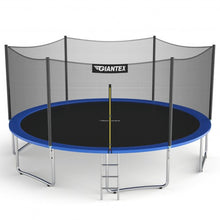 Load image into Gallery viewer, 15 ft Outdoor Trampoline Combo w/ Bounce Jump Safety Enclosure Net & Spring Pad