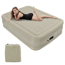 Load image into Gallery viewer, 20 Inches Height Portable Built-In Pump Air Bed Inflatable Mattress Camping Bag