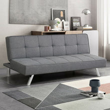 Load image into Gallery viewer, Convertible Futon Sofa Bed Adjustable Sleeper with Stainless Steel Legs