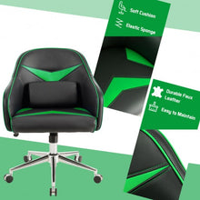 Load image into Gallery viewer, Office Chair Adjustable Height with Massage Lumbar Support-Green