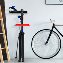Load image into Gallery viewer, Pro Bike Adjustable 41" To 75'' Cycle Bicycle Rack Repair Stand w/ Tool Tray Red