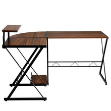 Load image into Gallery viewer, L-Shaped Desk Reversible Corner Computer Desk with Movable Shelf & CPU Stand-Wal