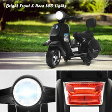 Load image into Gallery viewer, 6V Kids Ride On Vespa Scooter Motorcycle for Toddler-Black