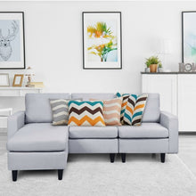 Load image into Gallery viewer, Convertible Sectional L-Shaped Couch with Reversible Chaise-Gray
