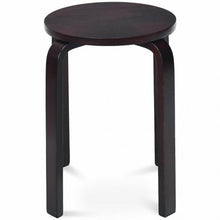 Load image into Gallery viewer, Set of 4 18" Wood Home Backless Dining Chairs-Deep Brown
