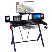 Load image into Gallery viewer, Multifunctional K-Shaped Gamer Desk with Display Support Plate
