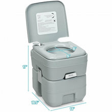 Load image into Gallery viewer, 5.3 Gallon 20L Portable Travel Toilet Potty Commode