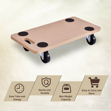 Load image into Gallery viewer, 440 lbs Heavy Duty Wooden Platform Dolly Utility Cart