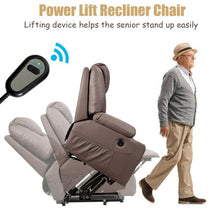 Load image into Gallery viewer, Electric Power Lift Leather Massage Sofa-Brown