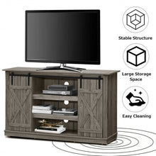 Load image into Gallery viewer, Sliding Barn TV Stand Console Table-Gray