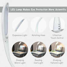 Load image into Gallery viewer, Adjustable Kids Desk Chair Set with Lamp and Bookstand-Gray