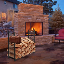 Load image into Gallery viewer, 4ft Heavy Duty Firewood Log Rack for Fireplace Stove Fire Pit
