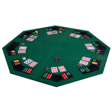 Load image into Gallery viewer, 48" 8 Players Octagon Fourfold Poker Table Top