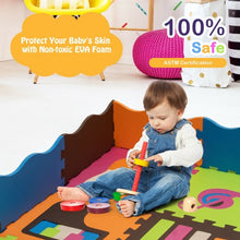 Load image into Gallery viewer, 125 Pieces Baby Foam Interlocking Play Mat with Fence Instruments Styles