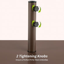 Load image into Gallery viewer, Portable 50 lbs Umbrella Base Stand with Handle and Wheels for Patio Square
