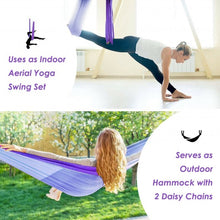 Load image into Gallery viewer, Swing Set Anti-Gravity Shaping Adjustable Yoga Belt-Purple