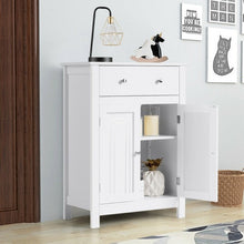Load image into Gallery viewer, Free Standing Bathroom Storage Cabinet with Large Drawer