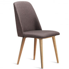 Load image into Gallery viewer, Set of 2 Leisure Accent Armless Upholstered Dining Chairs-Brown