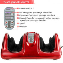 Load image into Gallery viewer, Shiatsu Foot Massager with Remote Control-Red