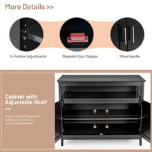 Load image into Gallery viewer, Modern Wooden Kitchen Storage Cabinet -Black