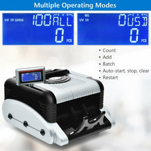 Load image into Gallery viewer, Money Counter 3 Displays Cash Counting Machine with Counterfeit Detection