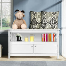 Load image into Gallery viewer, 44" Wooden Storage Cabinet TV Stand-White