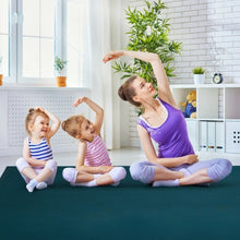 Load image into Gallery viewer, 7' x 5' x 8 mm Thick Workout Yoga Mat-Navy