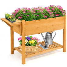 Load image into Gallery viewer, Elevated Planter Box Kit with 8 Grids and Folding Tabletop