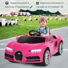 Load image into Gallery viewer, 12V Licensed Bugatti Chiron Kids Ride on Car with Storage Box and MP3-Pink