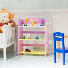 Load image into Gallery viewer, Kids Adorable Corner Adjustable Bookshelf with 3 Shelves