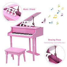 Load image into Gallery viewer, 30-key Children Grand Piano with Bench -pink