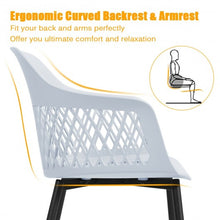 Load image into Gallery viewer, Set of 2 Modern Hollow Back Dining Chair