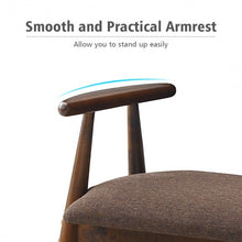 Load image into Gallery viewer, Solid Rubberwood Frame Upholstered Shoe Bench