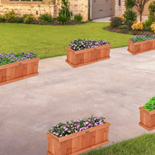 Load image into Gallery viewer, 2' x 4" Wooden Decorative Planter Box for Garden Yard and Window