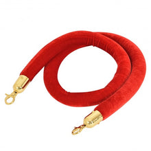 Load image into Gallery viewer, Red Crowd Control Rope with Velvet Rope