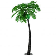 Load image into Gallery viewer, 5 ft Artificial Lighted Palm Tree with LED Lights and Metal Base