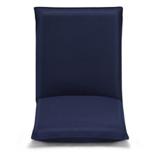 Load image into Gallery viewer, Adjustable 6-position Floor Chair Folding Lazy Man Sofa Chair-Navy