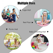 Load image into Gallery viewer, 7' x 5' x 8 mm Thick Workout Yoga Mat-Black