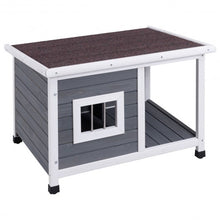 Load image into Gallery viewer, Wooden Pet Dog House with Shelter