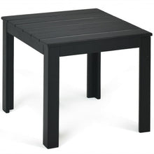 Load image into Gallery viewer, Wooden Square Patio Coffee Bistro Table-Black