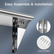 Load image into Gallery viewer, 12" � 36" Stainless Steel NSF Commercial Wall Mount Shelf - Kitchen & Restaurant