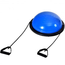 Load image into Gallery viewer, 23" Blue/Pink Yoga Ball Balance Trainer with Pump-Blue
