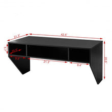 Load image into Gallery viewer, Wall Mounted Floating Sturdy Computer Table with Storage Shelf