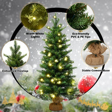 Load image into Gallery viewer, 3' Tabletop Battery Operated Christmas Tree with LED lights