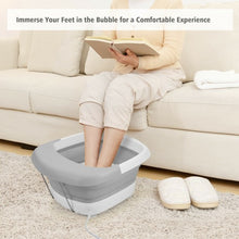 Load image into Gallery viewer, Foot Spa Bath Motorized Massager with Heat Red Light-Gray