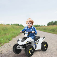 Load image into Gallery viewer, 6V Kids Electric ATV 4 Wheels Ride-On Toy -White