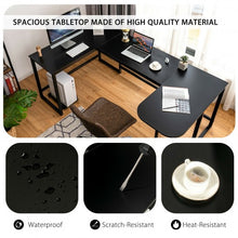 Load image into Gallery viewer, 79" U-Shaped Computer Desk with CPU Stand for Home Office -Black